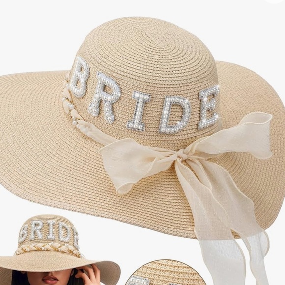 Bride beach hat - Picture 1 of 5